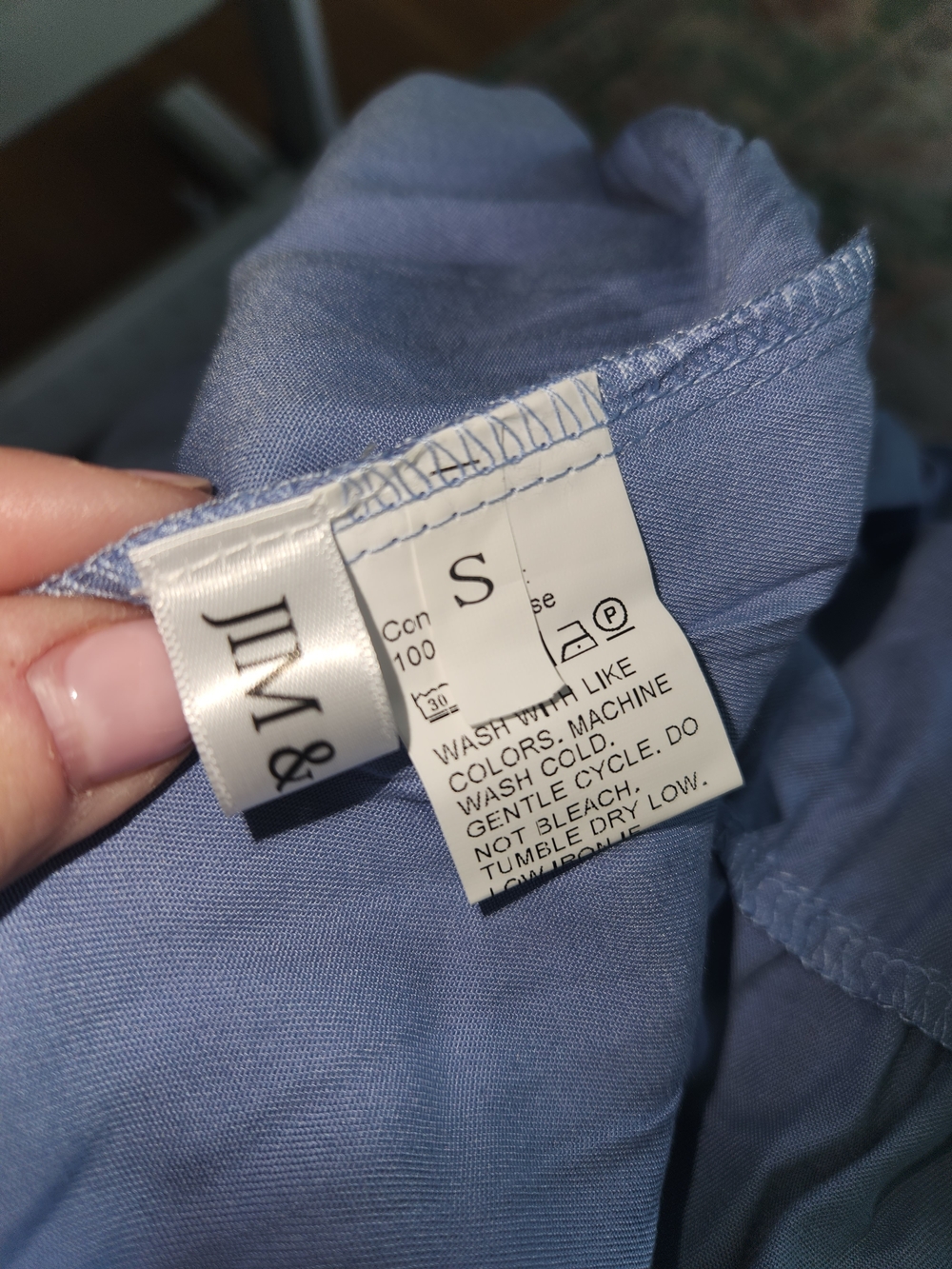Smocked Tiered Maxi Dress in Slate Blue - Picture 4 of 5